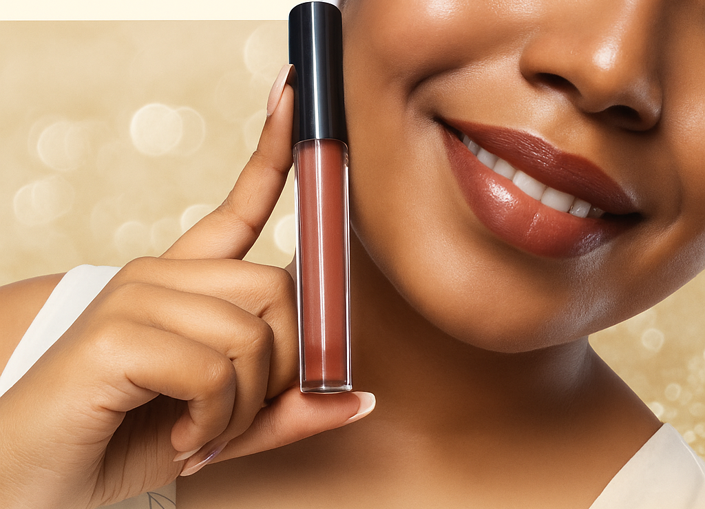 Mocha Glow – Handmade Natural Brown Lip Gloss | Nude Glossy Finish | Hydrating & Lightweight