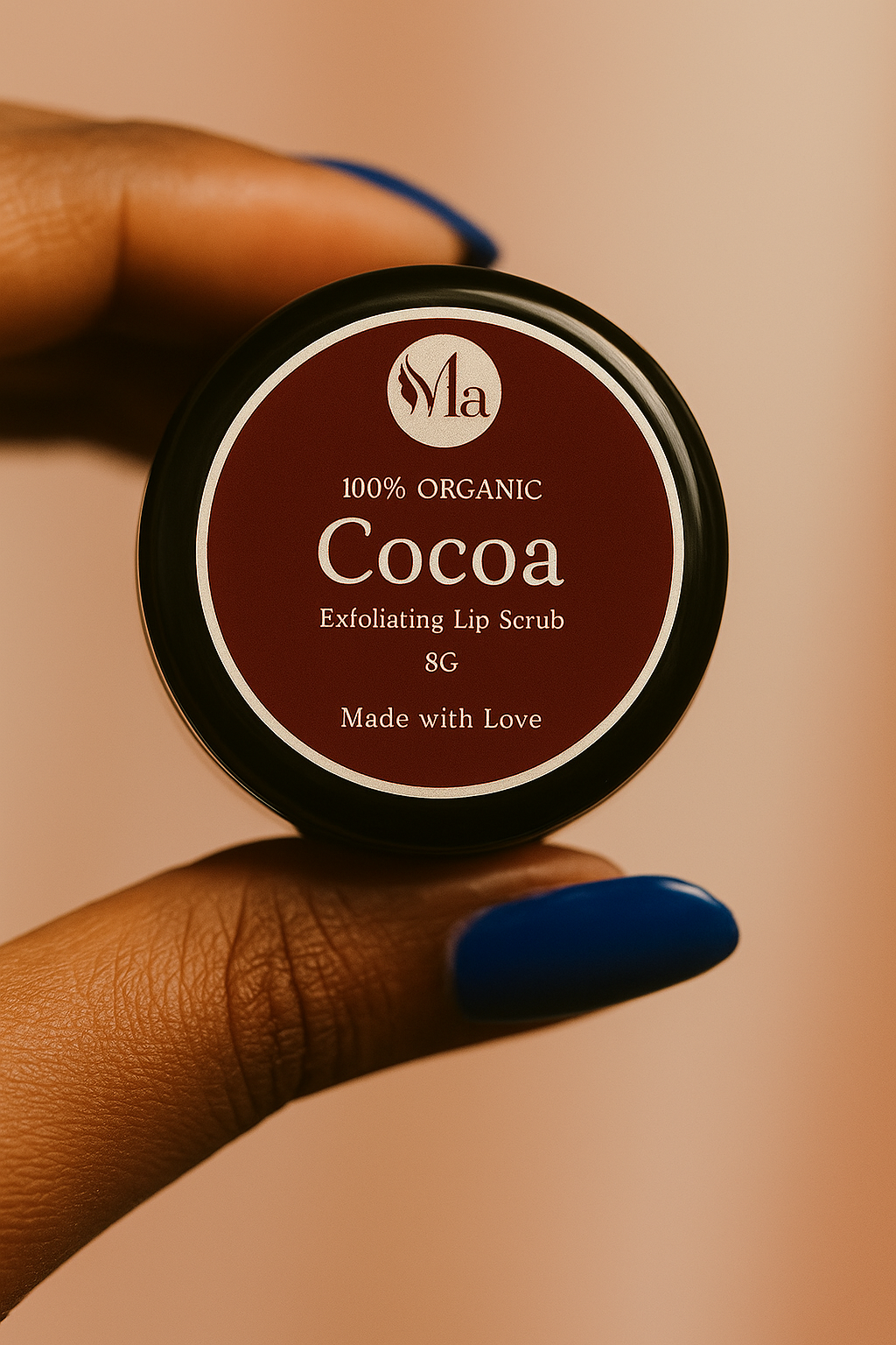 100% Organic Cocoa Lip Scrub – Deep Exfoliation & Nourishment | Mystic Aura