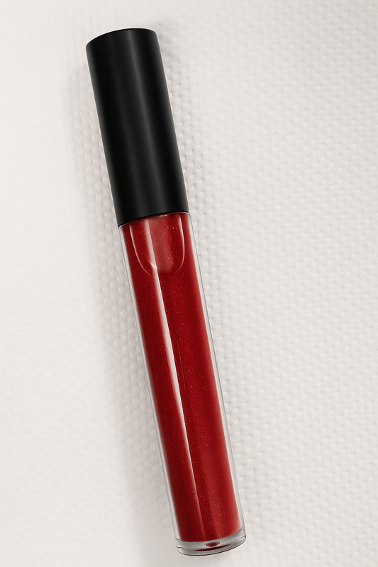 Lush Berry - Handmade Natural Glossy Lip Tint | Deep Berry Red | Hydrating & Non-Sticky